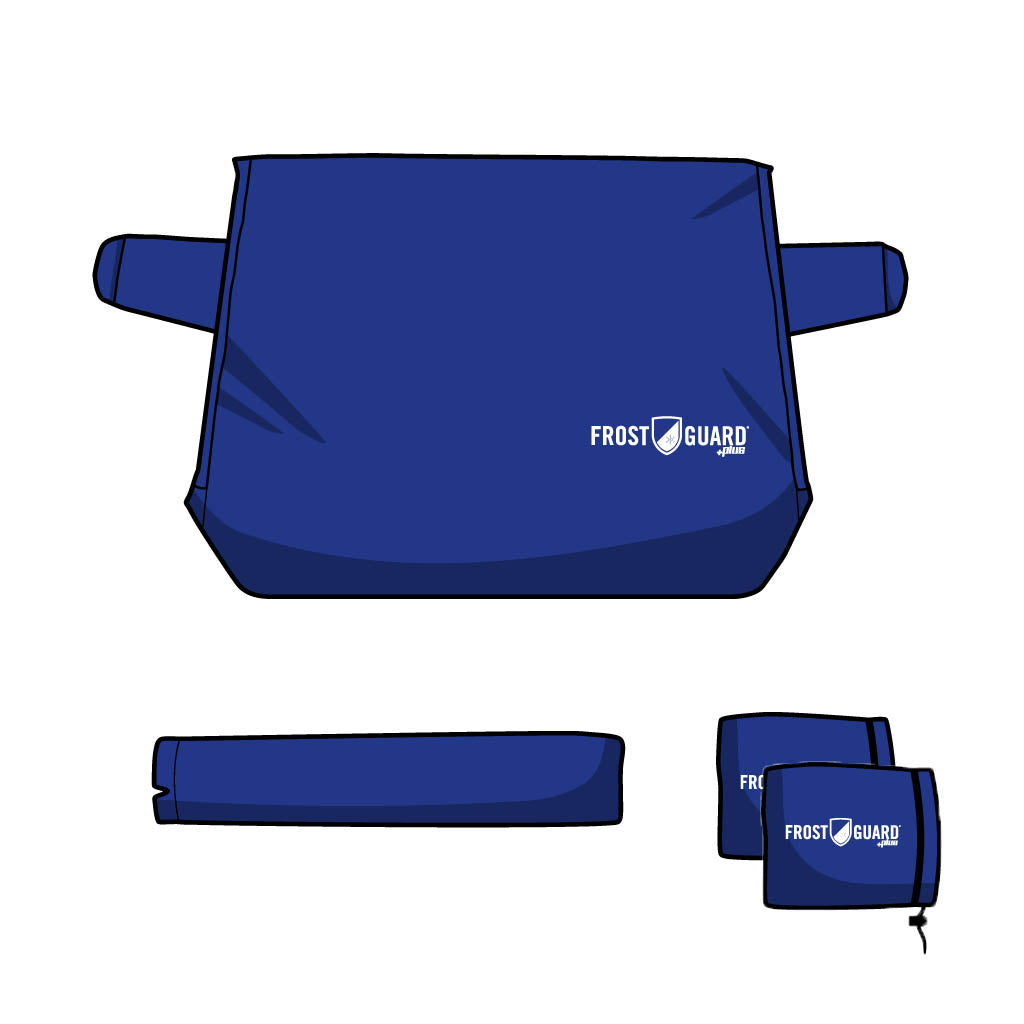 winter windshield cover | frost windshield cover | ice windshield cover | frost guard indigo