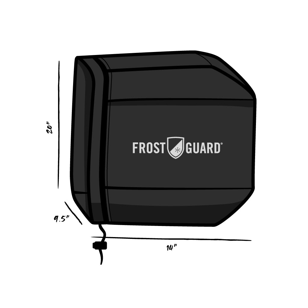 FrostGuard Deluxe Tow Mirror Covers | mirror covers for ice and snow | frost guard | how to defrost your side mirrors