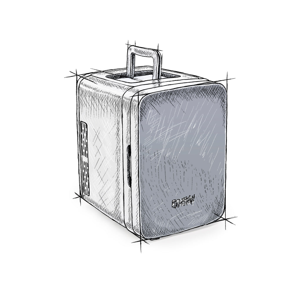 Urban Transit mini fridge | portable mini fridge | tiny fridge for cosmetics, sodas, and snacks | best mini fridge for the car