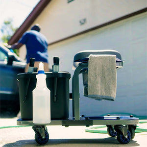 Urban Transit Rolling Car Wash Stool | MYCHANIC Detailing Rig | easiest way to clean your car | best auto detailing stool | MYCHANIC | mychanic stool | mychanic light | mychanic sk2 | mychanic stool sk2 | mychanic detailing rig | mychanic fastback shop stool | best car detailing stool